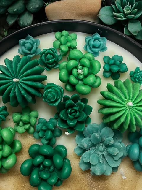 Green Cactus Candle